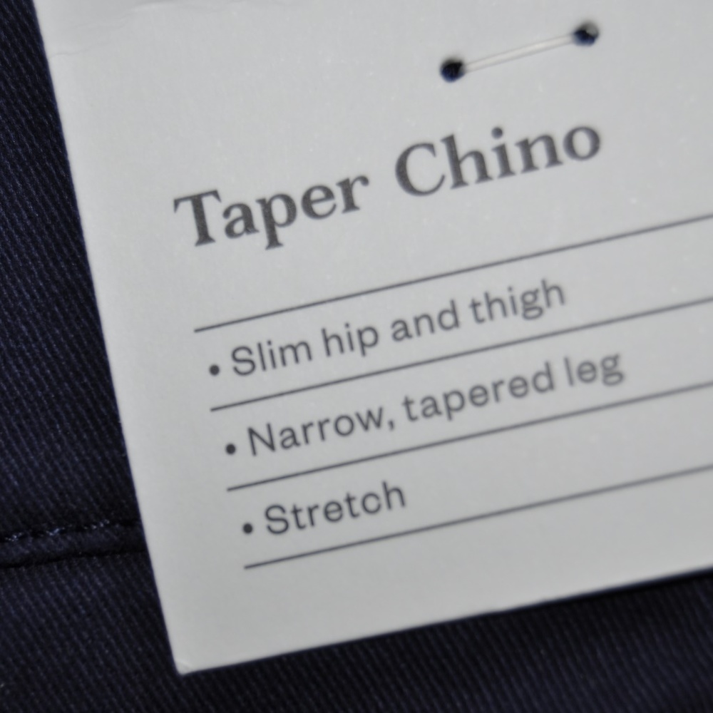 NEW Men's Navy Taper Fit Hennepin Chino Pants NWOT - Picture 6 of 8